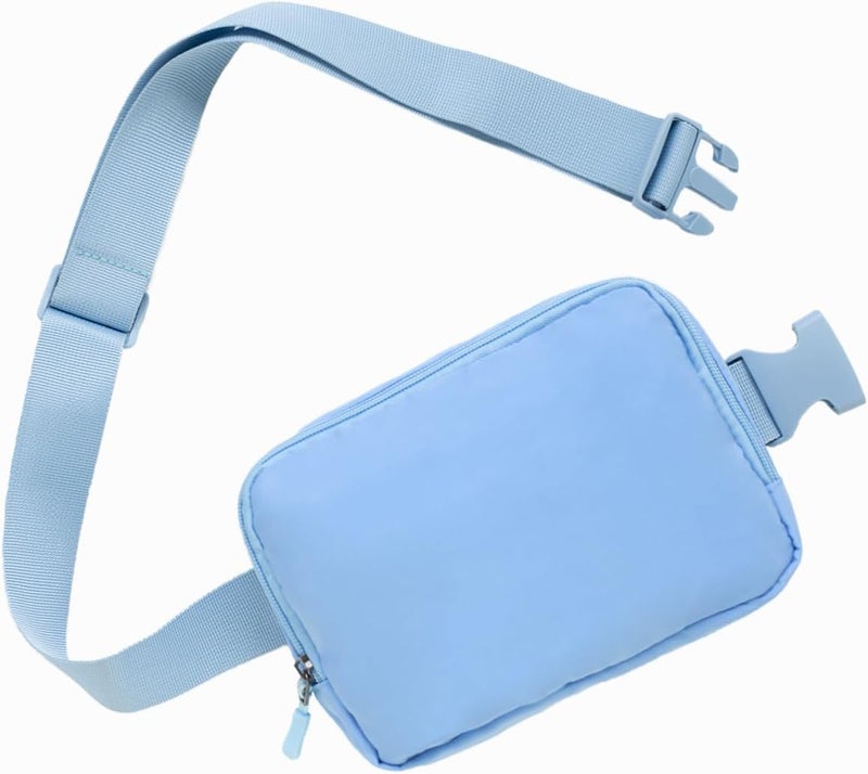 WITROMAN Belt bag Fanny pack crossbody bags for women Everywhere belt bag (Light blue) - Image 1